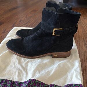 Tory Burch suede ankle bootie